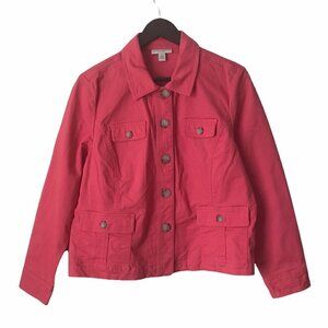 NWOT - APPLESEED'S Petite - Dream Flex Colored Casual Jean Jacket